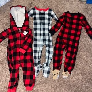 Carters flannel footies